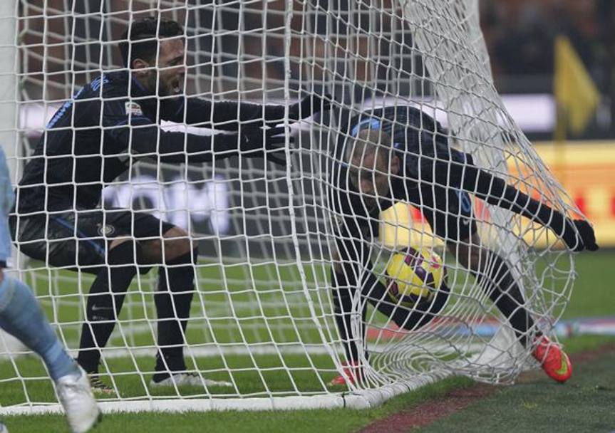 C&#39; anche il primo gol in stagione per Palacio, che completa la rimonta dell&#39;Inter. LaPresse